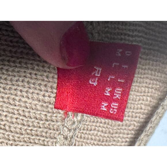 Esprit Tan Utility Button Front Sweater - Medium - Picture 9 of 9